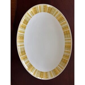 Vintage 60's Franciscan Whitestone Ware Antigua Oval Serving Platter MCM
